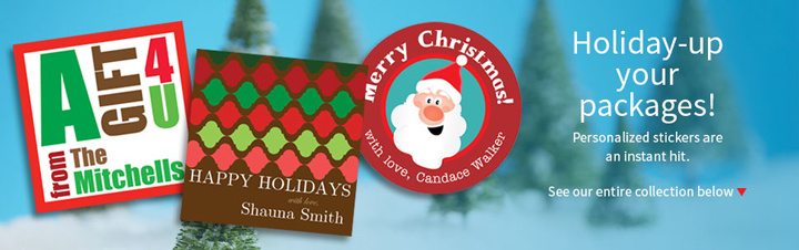 Holiday Stickers Personalized & Customized