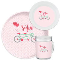 Bicycle For Two Valentine Dinnerware Set