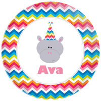 Birthday Hippo Plate