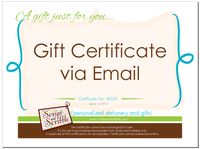 Gift Card Certificate VIA EMAIL