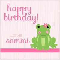 Girly Frog Gift Stickers