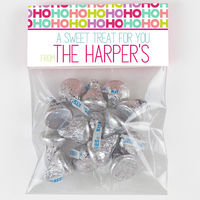 Ho-Ho-Ho Christmas Candy Bag Toppers