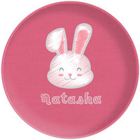 Bunny Chalk Pink Plate