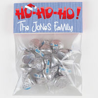Ho Ho Ho Blue Candy Bag Toppers
