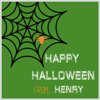Spiderweb Green Gift Stickers