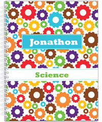 Colorful Gears Blue Journal | Notebook