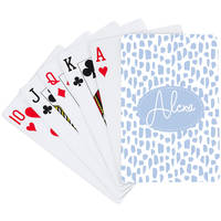 Cheetah Blue Playing Cards