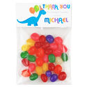 Blue Dino Birthday Party Candy Bag Favors