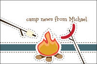 Camp Fire Roast Postcard