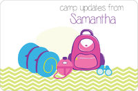 Camp Supplies Girl Postcard