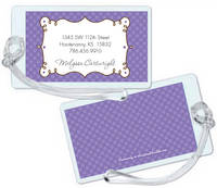 Cafe Lavender Luggage Tag