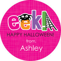 Eek Halloween Gift Stickers Round
