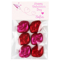 Paper Airplane Valentine Candy Bag Toppers