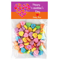 Bold Heart Valentine Candy Bag Toppers