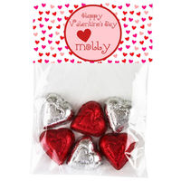 Mini Hearts Valentine Candy Bag Toppers