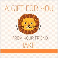 Lion Gift Stickers