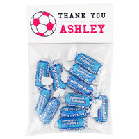 Soccer Pink Birthday Party Candy Bag Favors