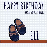 Blue Shoes Gift Stickers