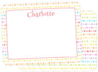 Connected Pastel Dots Note Card