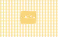 Golden Gingham Paper Placemats