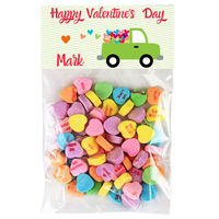 Heart Truck Valentine Candy Bag Toppers