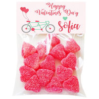 Bicycle for Two Valentine Candy Bag Toppers
