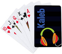 Awesome Headphones Playing Cards