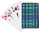 Name in Brights Boy Playing Cards