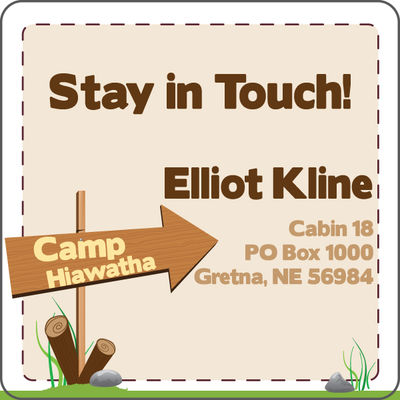 This Way to Camp Calling Card