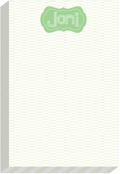 Rattan Green Notepad