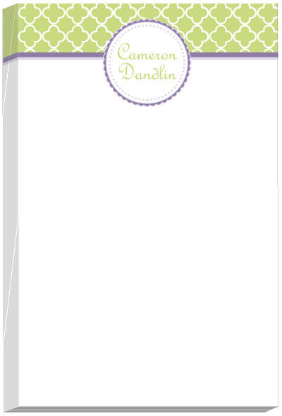 Lavender Scallops Notepad