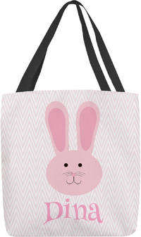 Pink Bunny Ears Tote Bag