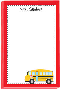 Way to Go to School Bus Note Pad