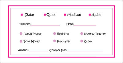 Pink Money Envelope