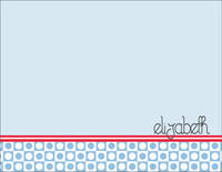 Squared Dots Baby Blue Foldover Card