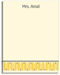 Pencil and Ruler Large Notepad