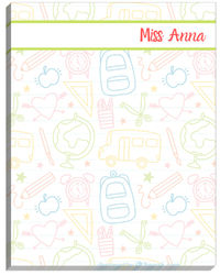 School Outlined Large Notepad