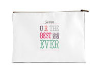 Side Banner Mom Flat Pouch