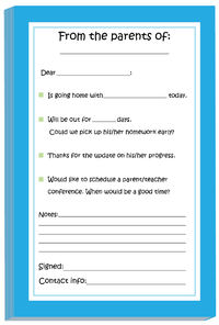 Unpersonalized Blue Excuse Pad