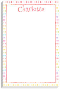 Connected Pastel Dots Notepad