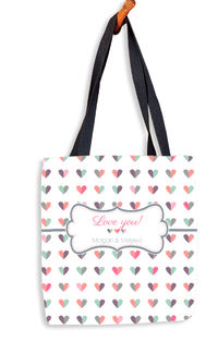 Paired Hearts Tote Bag