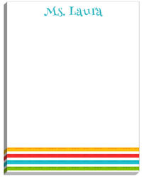 Multi Color Ruler Large Notepad
