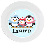Winter Penguins Plate