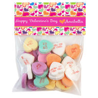 Rainbow Hearts Valentine Candy Bag Toppers