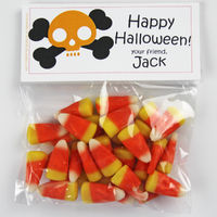 Skull and Bones Candy Bag Toppers