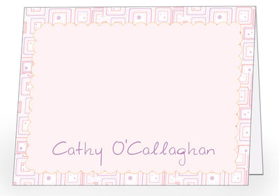 Abstract Lavender Foldover Card