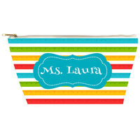 Multi Color Ruler Gusseted Pouch