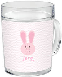 Pink Bunny Ears Acrylic Mug