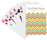 Chevron Family Playing Cards