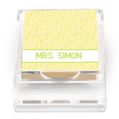 Lemon Lime Letters Sticky Note Holder